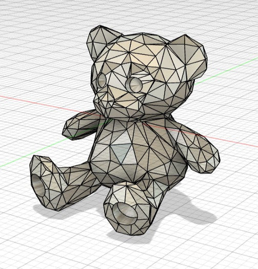 CAD TEDDY BEAR PENDANT
